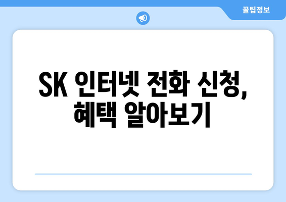 sk 인터넷 전화 신청