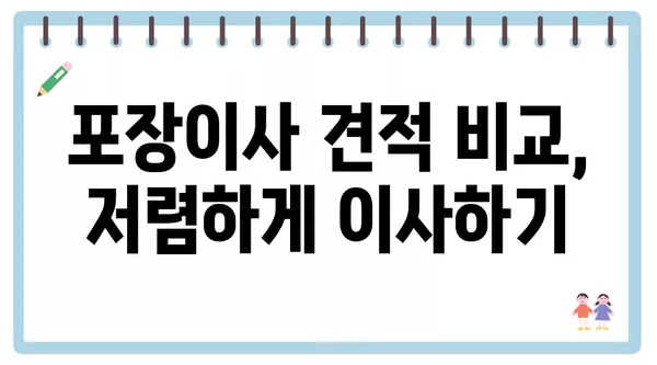 경기도 동두천시 송내동 포장이사 견적 비용 아파트 원룸 월세 비용 용달 이사