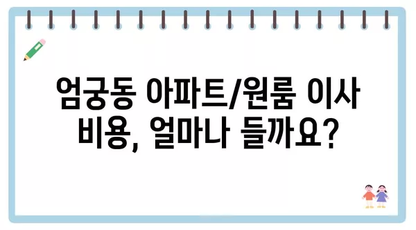 부산시 사상구 엄궁동 포장이사 견적 비용 아파트 원룸 월세 비용 용달 이사