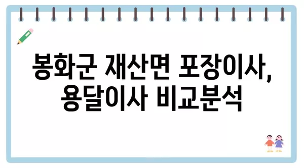 경상북도 봉화군 재산면 포장이사 견적 비용 아파트 원룸 월세 비용 용달 이사