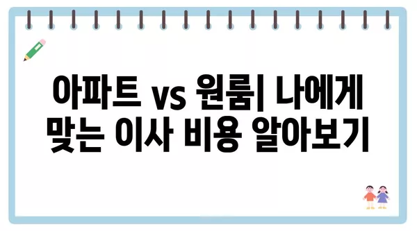 전라남도 곡성군 오산면 포장이사 견적 비용 아파트 원룸 월세 비용 용달 이사