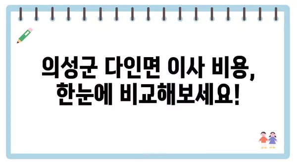 경상북도 의성군 다인면 포장이사 견적 비용 아파트 원룸 월세 비용 용달 이사