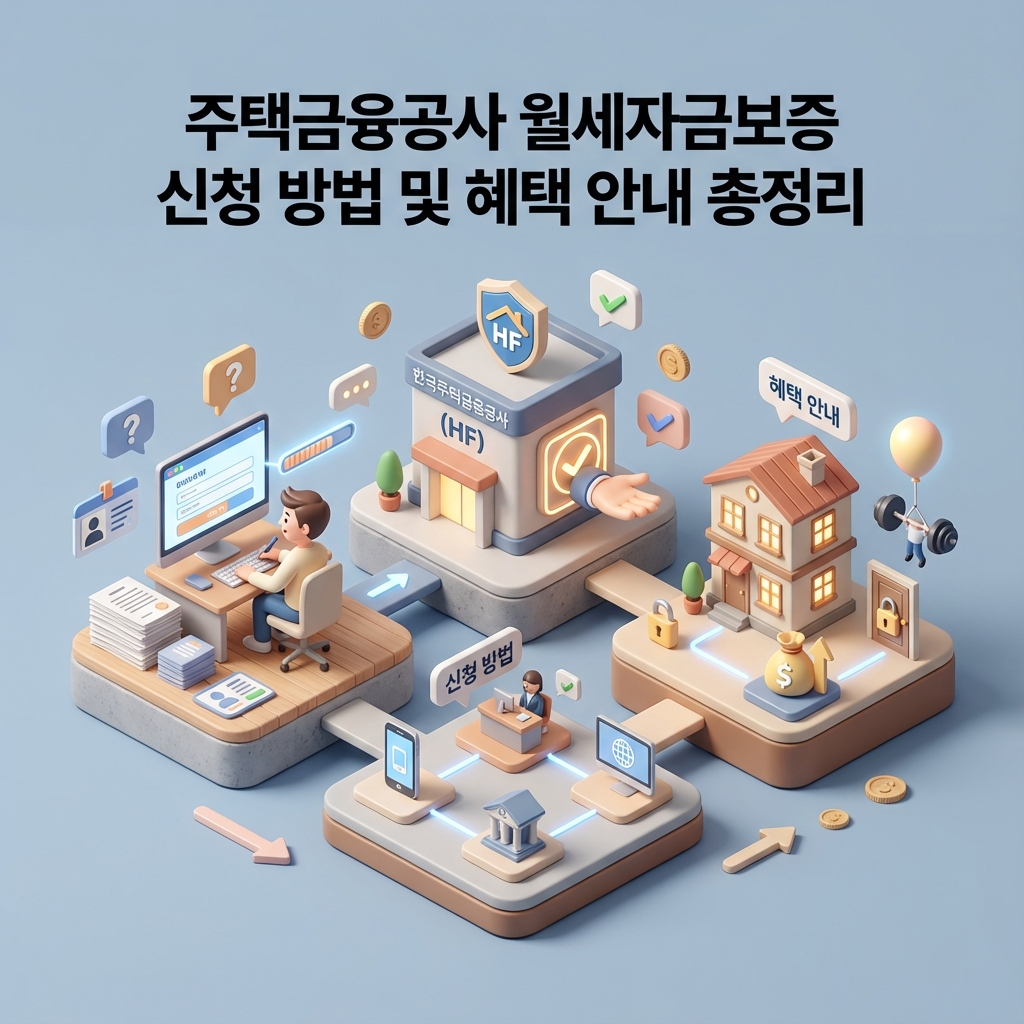 주택금융공사 월세자금보증 신청 방법 및 혜택 안내 총정리