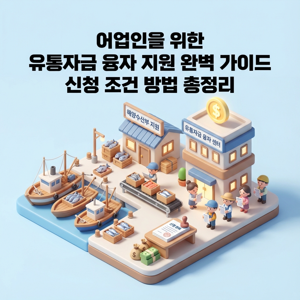 어업인을 위한 유통자금 융자 지원 완벽 가이드 신청 조건 방법 총정리