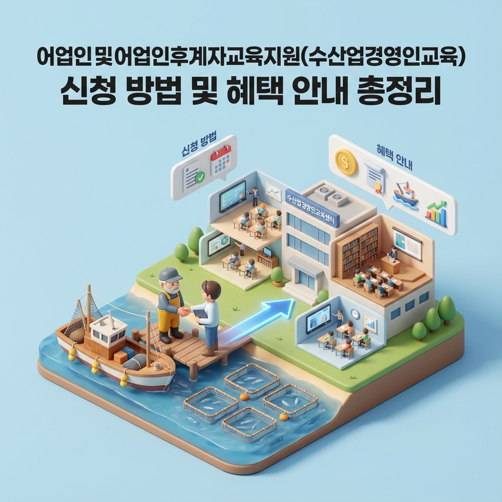 어업인및어업인후계자교육지원(수산업경영인교육) 신청 방법 및 혜택 안내 총정리