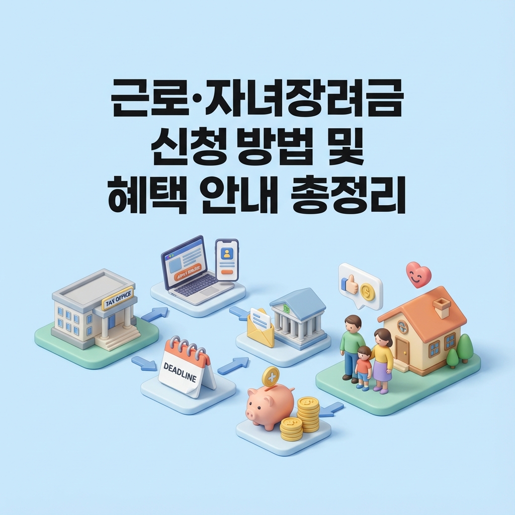 근로·자녀장려금 신청 방법 및 혜택 안내 총정리