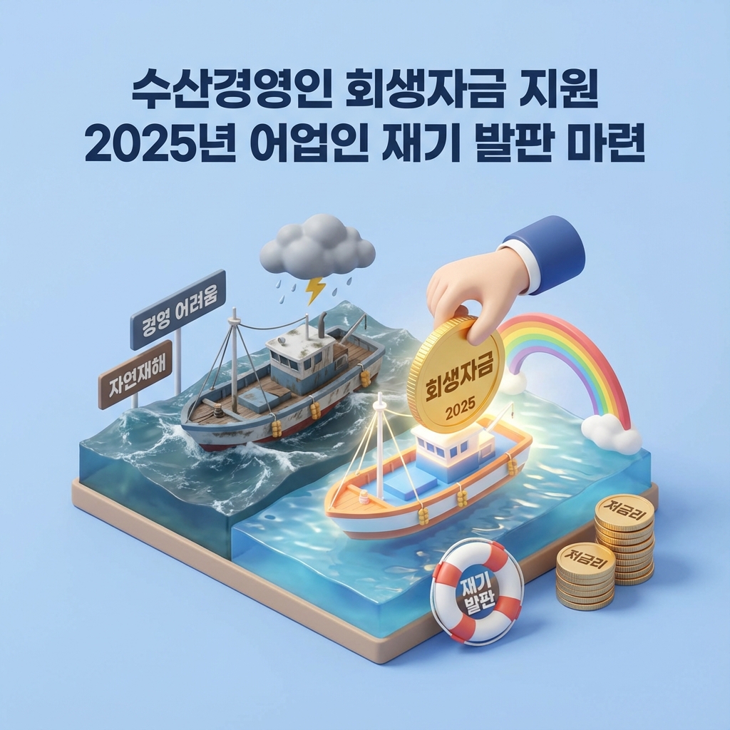 수산경영인 회생자금 지원 2025년 어업인 재기 발판 마련