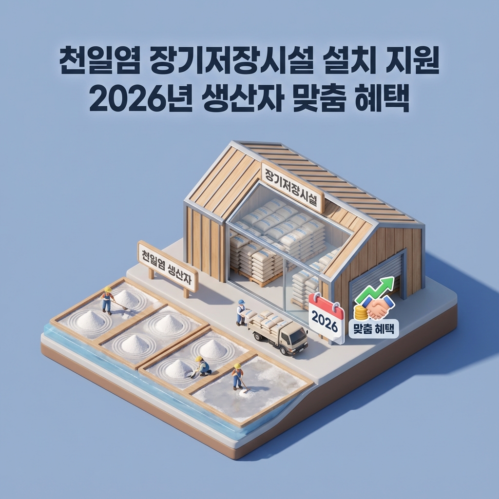 천일염 장기저장시설 설치 지원 2026년 생산자 맞춤 혜택