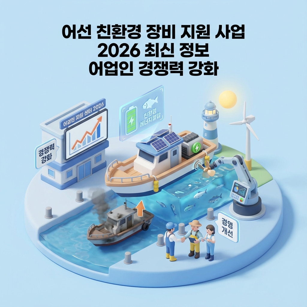 어선 친환경 장비 지원 사업 2026 최신 정보 어업인 경쟁력 강화