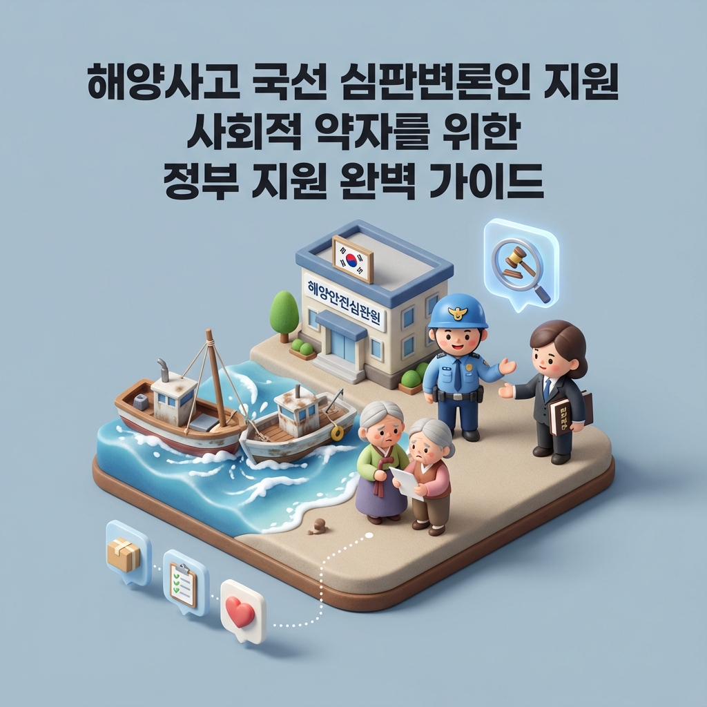 해양사고 국선 심판변론인 지원 사회적 약자를 위한 정부 지원 완벽 가이드