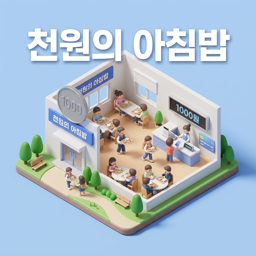 든든한 아침 단돈 천원 대학생 “천원의 아침밥” 혜택 총정리