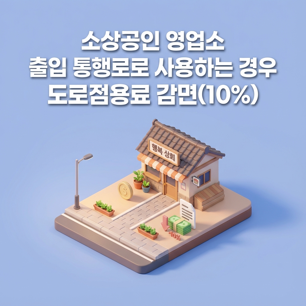 종로구 소상공인 도로점용료 10% 감면 2025년 놓치지 마세요