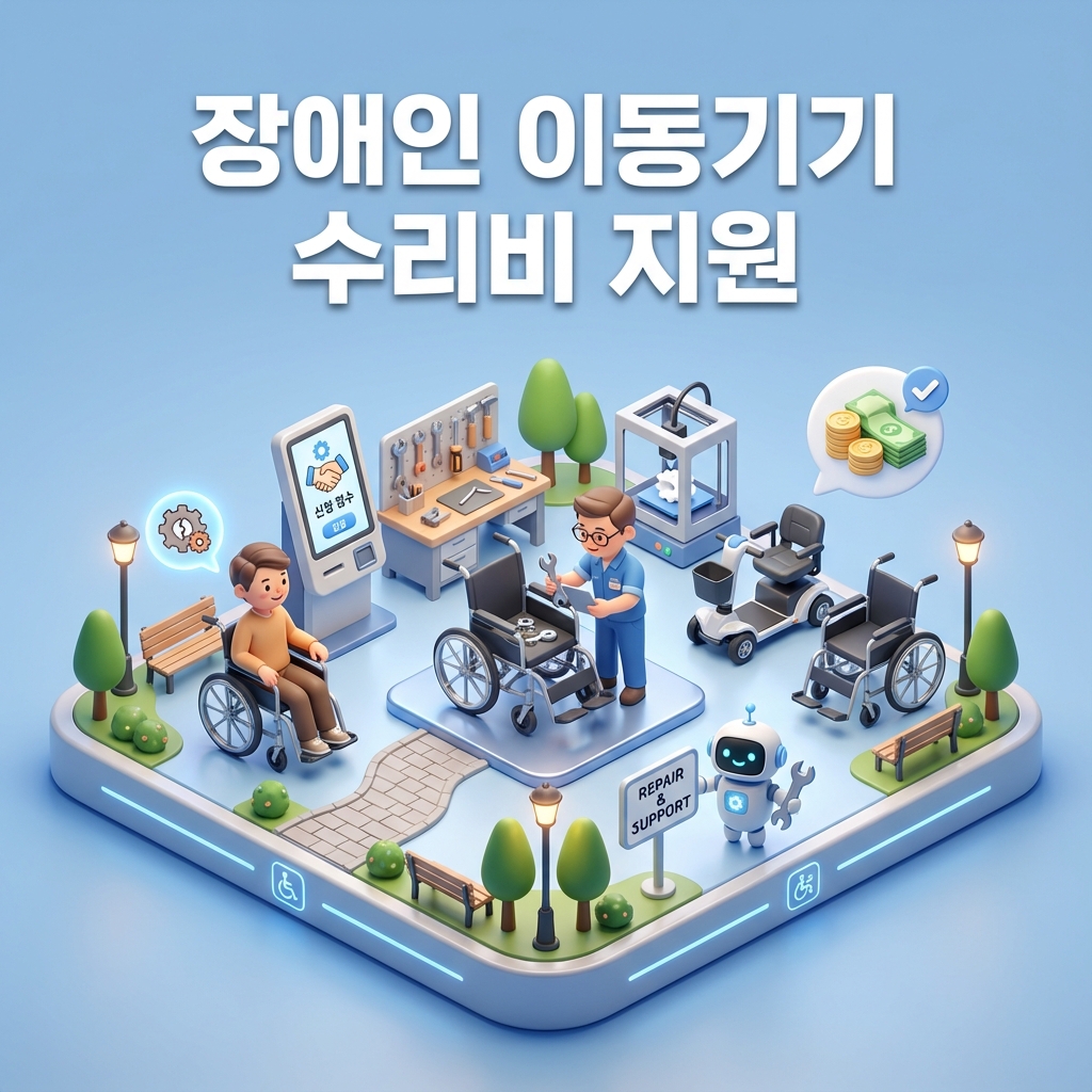 노원구 장애인 이동기기 수리비 지원 전동휠체어 스쿠터 수리비 감면 혜택