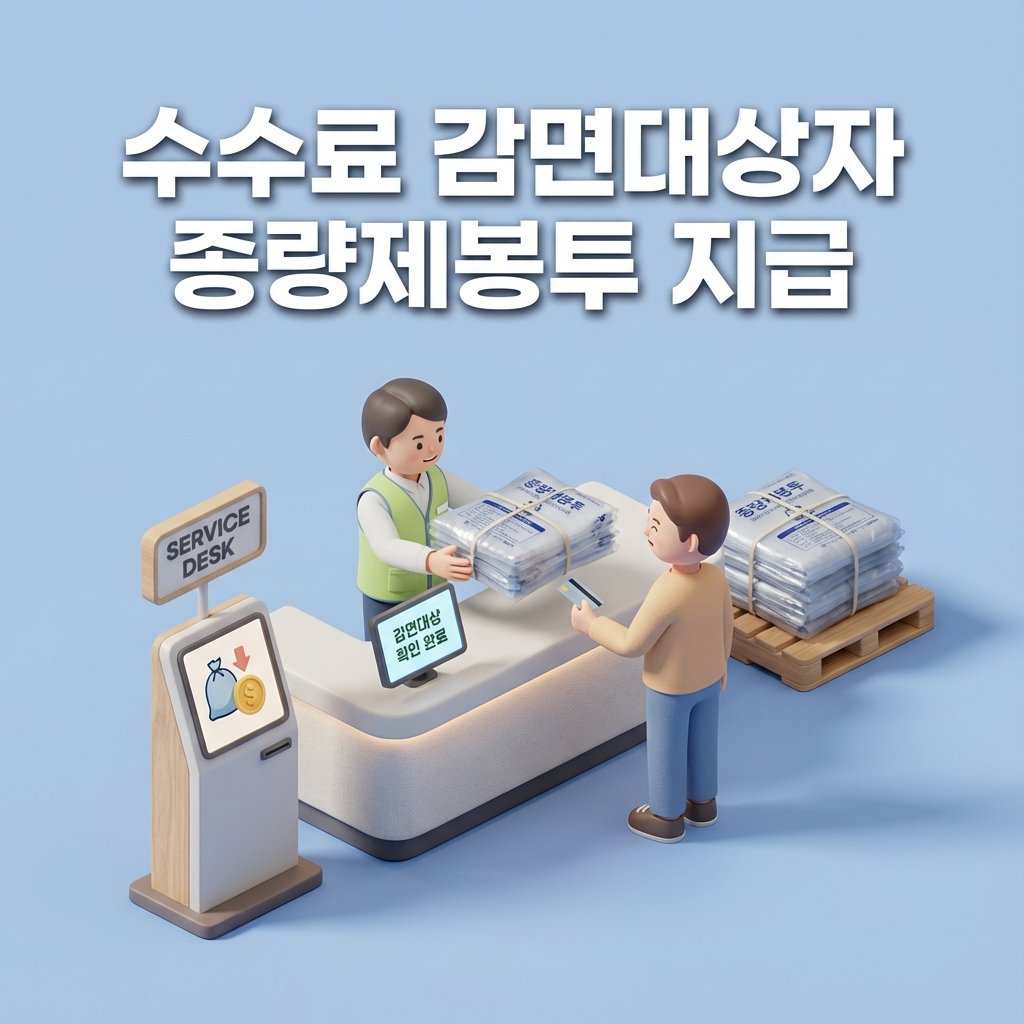 강서구 종량제봉투 지원 수수료 감면 대상자 놓치지 마세요
