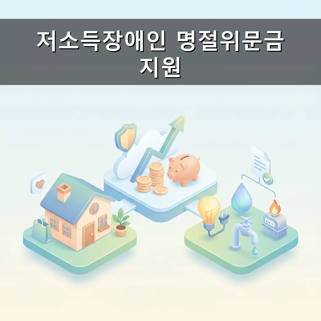 저소득 장애인 명절 위문금 성동구 지원 2026년 꿀팁