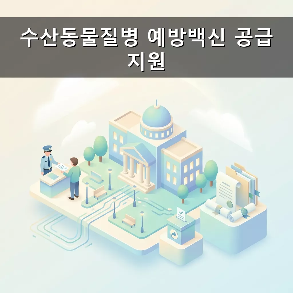 수산동물 질병 예방 백신 지원 어가 경영 안정 핵심 정책