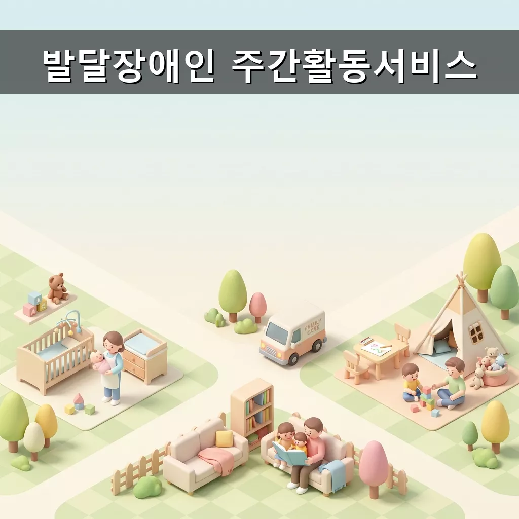 발달장애인 주간활동 서비스 2026년 상세 가이드 신청 조건 방법 혜택 완벽 정리