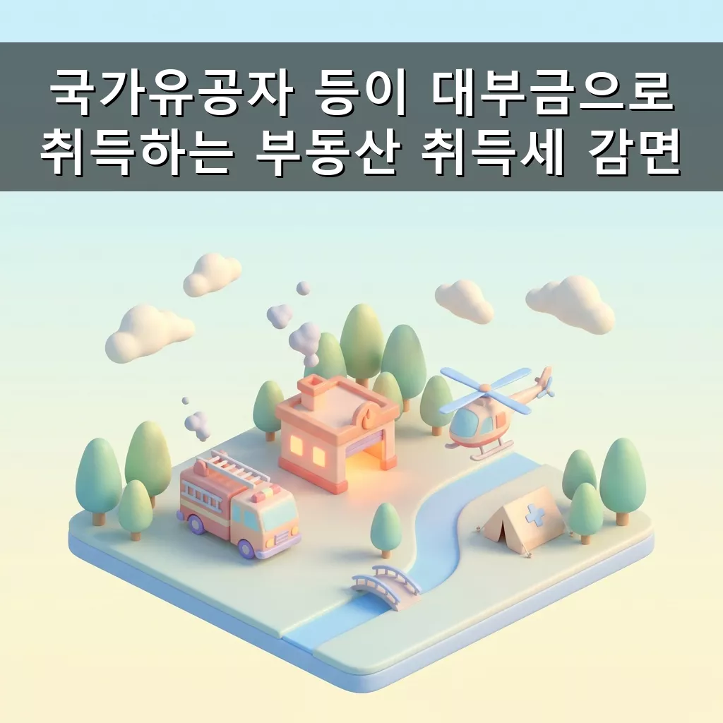 국가유공자 등이 대부금으로 취득하는 부동산 취득세 감면 신청 방법 및 혜택 안내 총정리