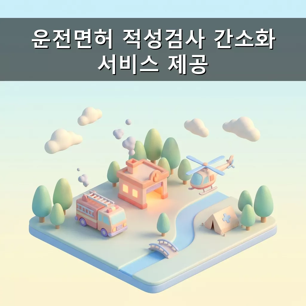 운전면허 적성검사 간소화 서비스 제공 신청 방법 및 혜택 안내 총정리