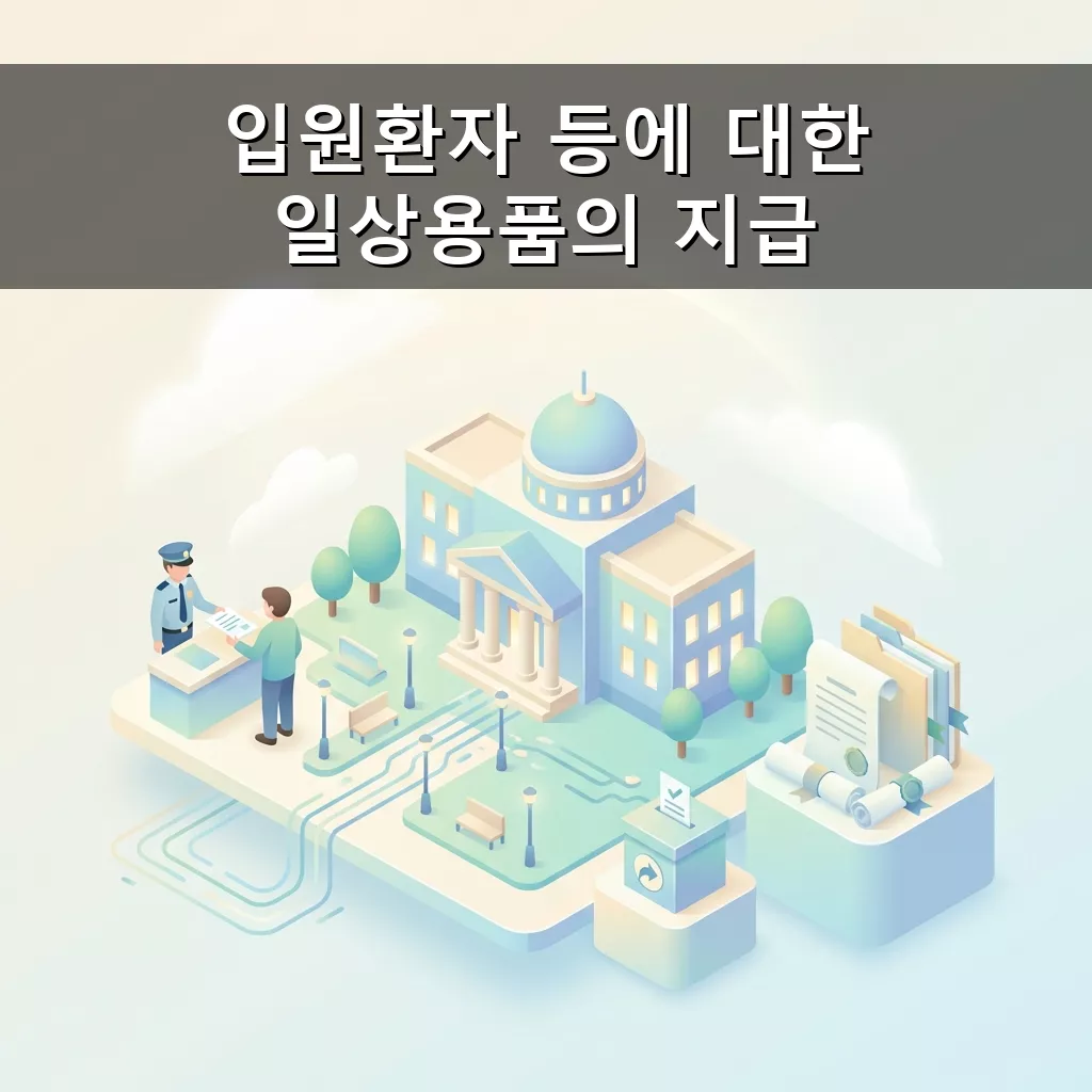 국립소록도병원 입원 한센인 일상용품 지급 정부 지원 정책 완벽 분석