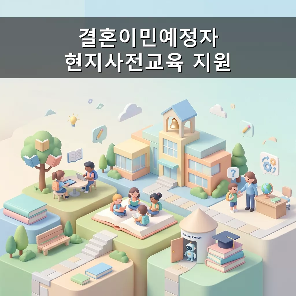 결혼이민예정자 현지사전교육 지원 신청 방법 및 혜택 안내 총정리