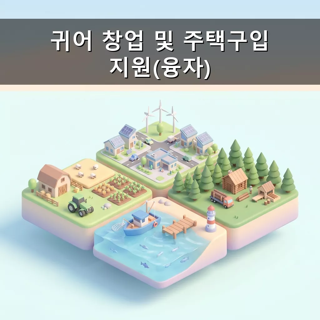 귀어 창업 및 주택 구입 융자 지원 2026년 총정리 자격 조건 신청 방법 완벽 가이드