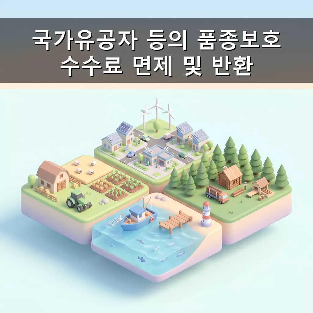 국가유공자 품종보호 수수료 면제 혜택 총정리 신청방법 완벽 가이드