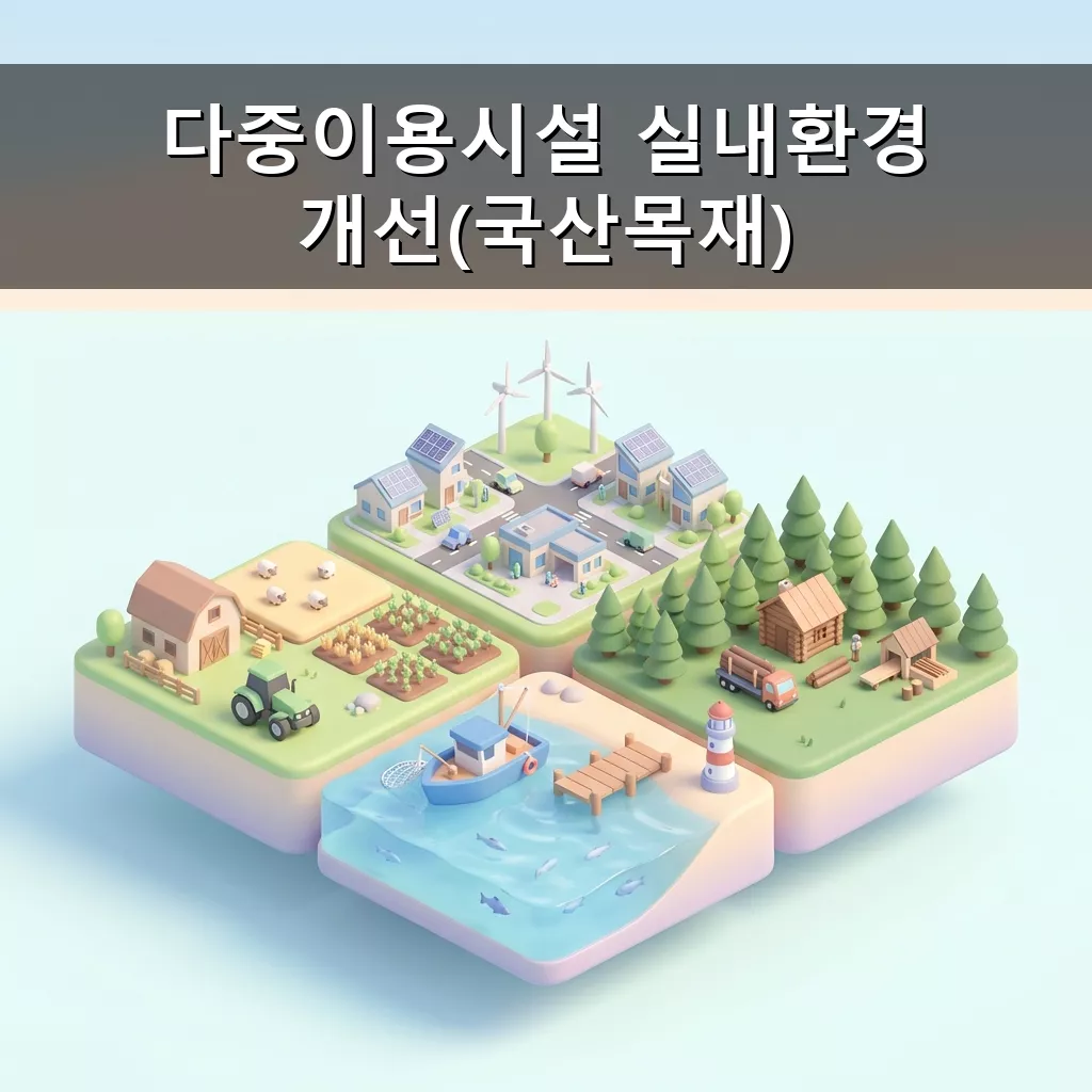 다중이용시설 실내환경 개선(국산목재) 신청 방법 및 혜택 안내 총정리