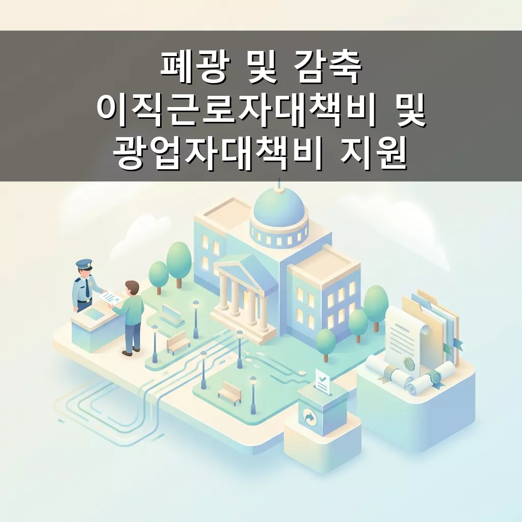 폐광 이직 근로자 광업자 대책비 정부 지원금 2026년 안내