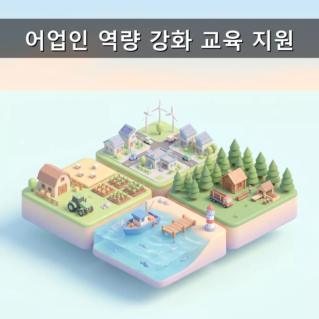 어업인 역량 강화 교육 지원 2026 신청 자격 방법 완벽 가이드