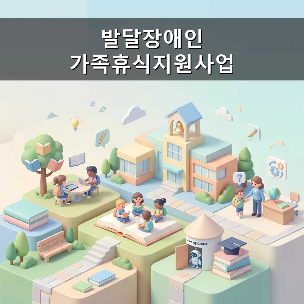 발달장애인 가족 휴식 지원 사업 2026년 완벽 가이드 신청 자격 및 방법