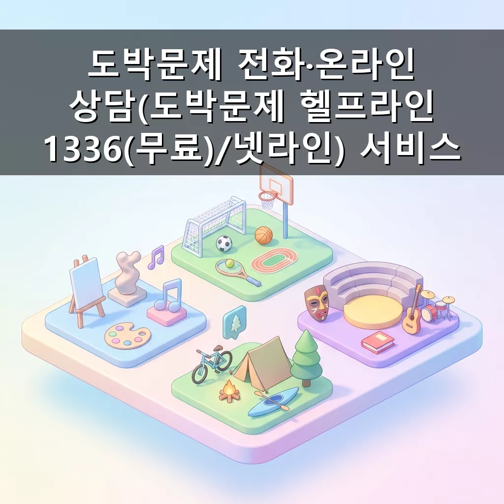 도박 문제 고민? 헬프라인 1336 무료 상담으로 해결하세요