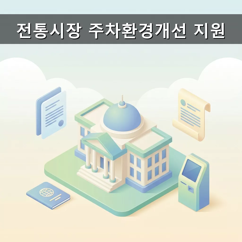 전통시장 주차난 해소 지원 2026년 정부 지원금 신청하세요