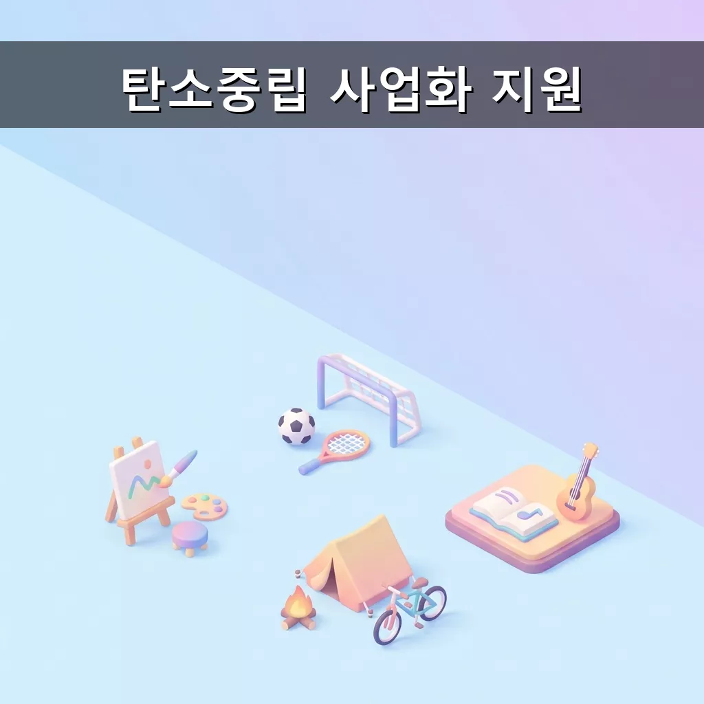 중소기업 탄소중립 사업화 지원 기술 사업화 및 실증 집중 지원