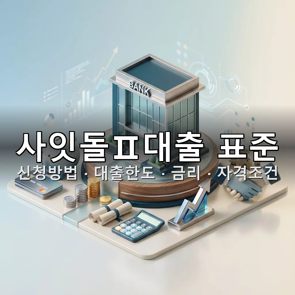 사잇돌Ⅱ대출 표준 신청방법 대출한도 금리 자격조건 총정리