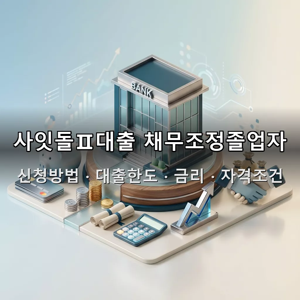 사잇돌Ⅱ대출 채무조정졸업자 신청방법 대출한도 금리 자격조건 총정리