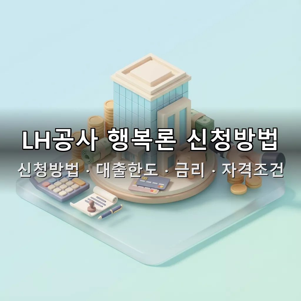LH공사 행복론 신청방법 대출한도 금리 자격조건 총정리