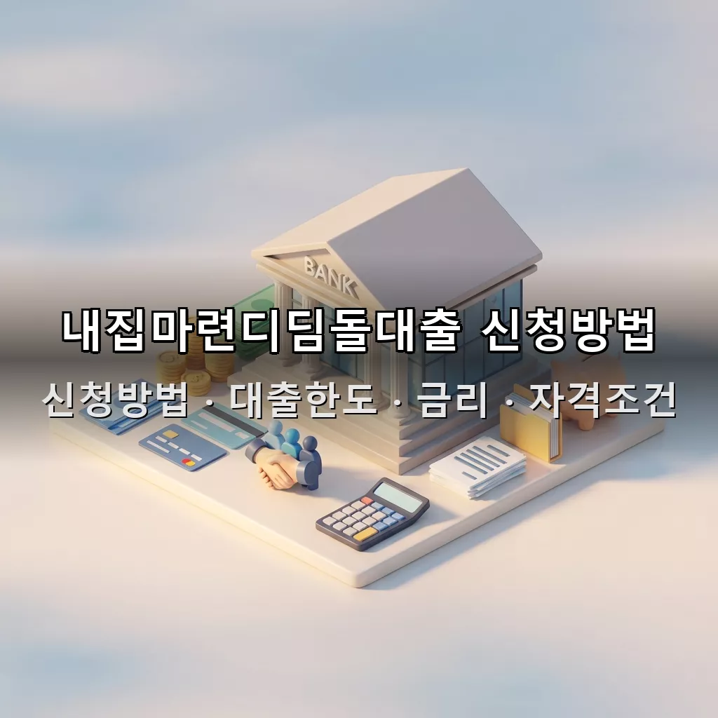 내집마련디딤돌대출 신청방법 대출한도 금리 자격조건 총정리