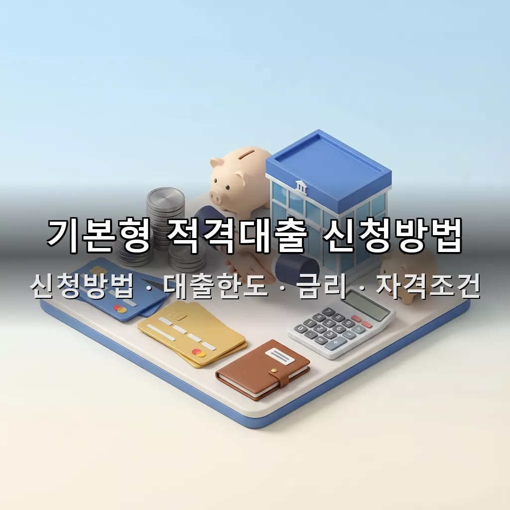 기본형 적격대출 신청방법 대출한도 금리 자격조건 총정리
